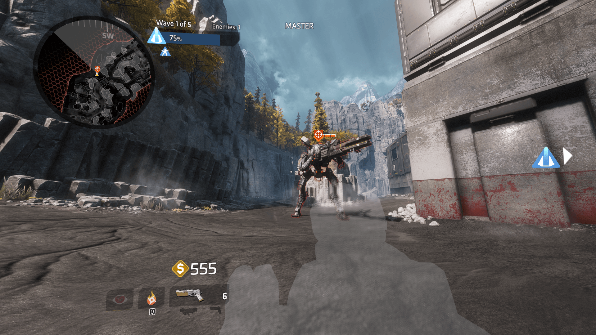 Northstar front view with sniper rifle